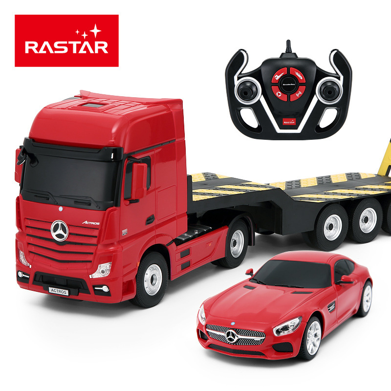 Rastar R/C 74940 1:26/1:24 Mercedes-Benz Trailer And Remote Control Car Mini CElectric Radio Controlled Remote Car Toys